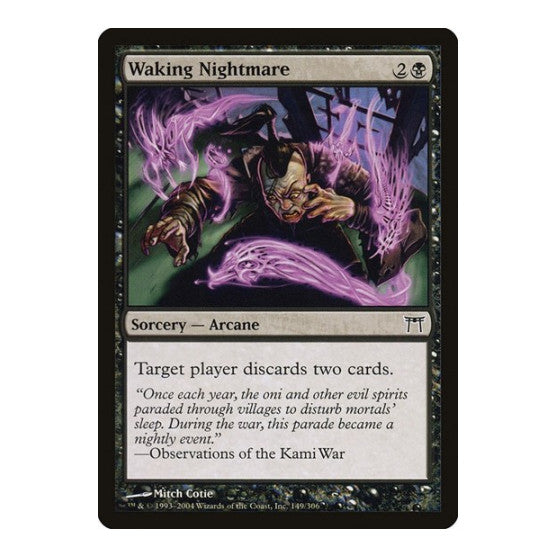 Waking Nightmare (CHK) #149 Common (Moderately Played) Champions of Kamigawa Magic: The Gathering: 2004