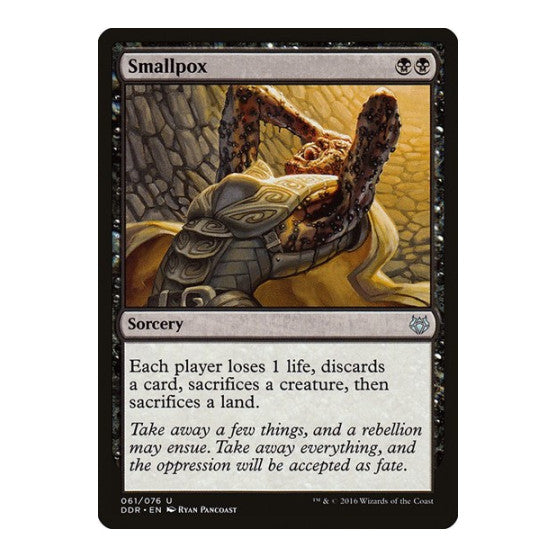Smallpox (DDR) #61 Uncommon (Moderately Played) Duel Decks: Nissa vs. Ob Nixilis Magic: The Gathering: 2016