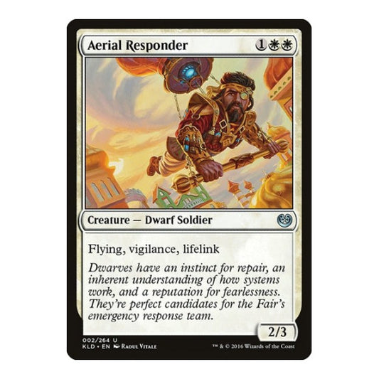 Aerial Responder (KLD) #2 Uncommon (Moderately Played) Kaladesh Magic: The Gathering: 2016
