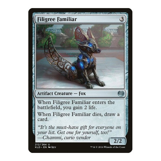 Filigree Familiar (KLD) #212 Uncommon (Lightly Played) Kaladesh Magic: The Gathering: 2016
