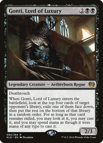 Gonti Lord of Luxury (KLD) #84 Rare (Near Mint) Kaladesh Magic: The Gathering: 2016