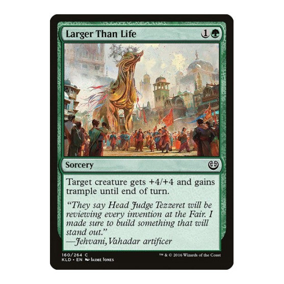 Larger Than Life (KLD) #160 Common (Lightly Played) Kaladesh Magic: The Gathering: 2016