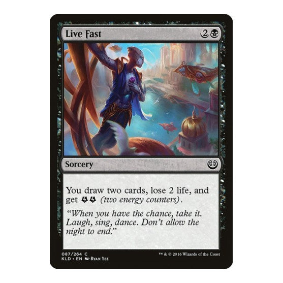 Live Fast (KLD) #87 Common (Lightly Played) Kaladesh Magic: The Gathering: 2016