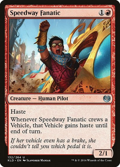 Speedway Fanatic (KLD) #132 Uncommon (Lightly Played) Kaladesh Magic: The Gathering: 2016