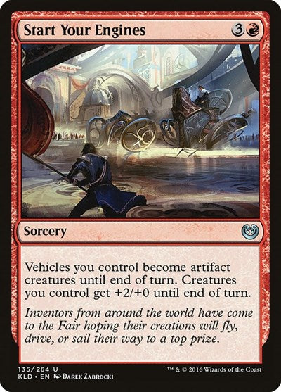 Start Your Engines (KLD) #135 Uncommon (Lightly Played) Kaladesh Magic: The Gathering: 2016