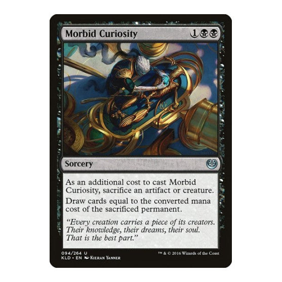 Morbid Curiosity (KLD) #94 Uncommon (Lightly Played) Kaladesh Magic: The Gathering: 2016