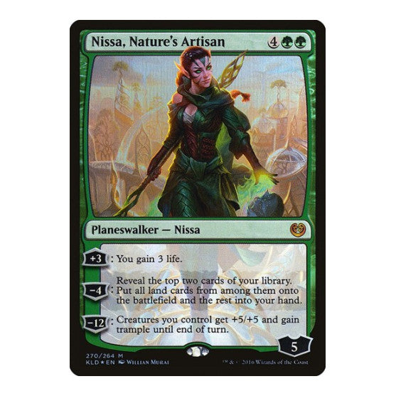 Nissa Natures Artisan (KLD) #270 Mythic Rare (Foil Lightly Played) Kaladesh Magic: The Gathering: 2016