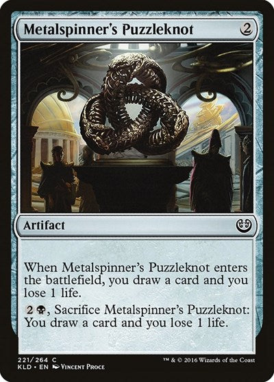 Metalspinners Puzzleknot (KLD) #221 Common (Moderately Played) Kaladesh Magic: The Gathering: 2016
