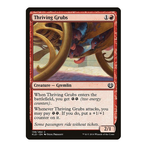Thriving Grubs (KLD) #138 Common (Lightly Played) Kaladesh Magic: The Gathering: 2016