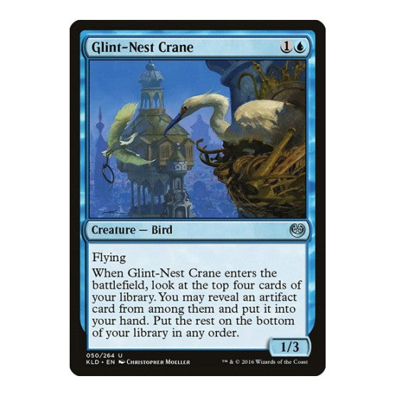 Glint Nest Crane (KLD) #50 Uncommon (Moderately Played) Kaladesh Magic: The Gathering: 2016