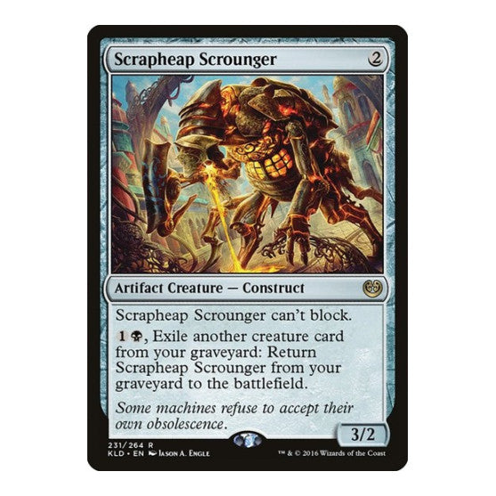 Scrapheap Scrounger (KLD) #231 Rare (Lightly Played) Kaladesh Magic: The Gathering: 2016