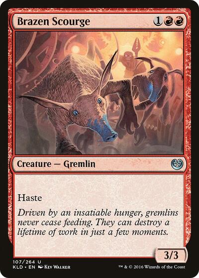 Brazen Scourge (KLD) #107 Uncommon (Lightly Played) Kaladesh Magic: The Gathering: 2016