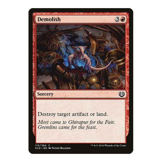 Demolish (KLD) #113 Common (Lightly Played) Kaladesh Magic: The Gathering: 2016