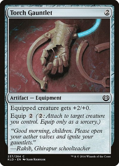 Torch Gauntlet (KLD) #237 Common (Lightly Played) Kaladesh Magic: The Gathering: 2016