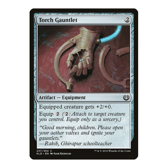 Torch Gauntlet (KLD) #237 Common (Lightly Played) Kaladesh Magic: The Gathering: 2016