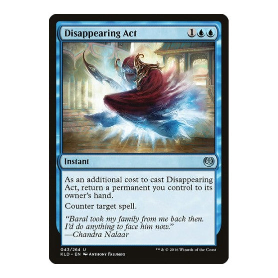 Disappearing Act (KLD) #43 Uncommon (Lightly Played) Kaladesh Magic: The Gathering: 2016