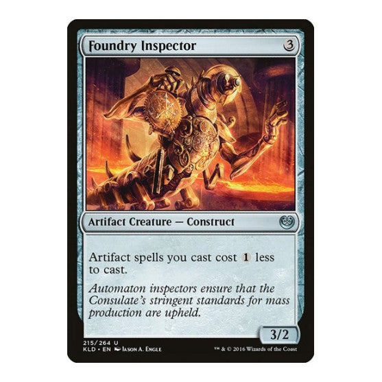 Foundry Inspector (KLD) #215 Uncommon (Lightly Played) Kaladesh Magic: The Gathering: 2016