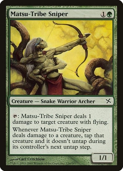 Matsu Tribe Sniper (BOK) #136 Common (Moderately Played) Betrayers of Kamigawa Magic: The Gathering: 2005