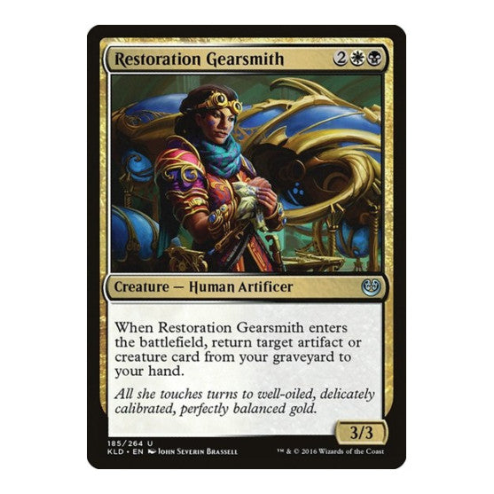Restoration Gearsmith (KLD) #185 Uncommon (Lightly Played) Kaladesh Magic: The Gathering: 2016