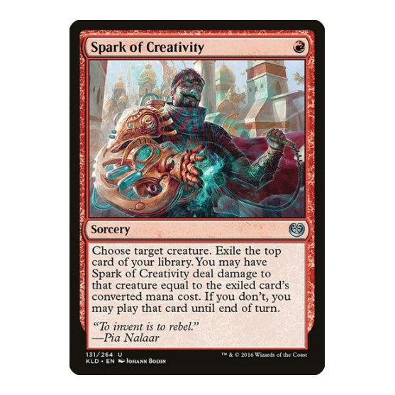 Spark of Creativity (KLD) #131 Uncommon (Lightly Played) Kaladesh Magic: The Gathering: 2016
