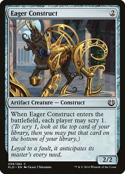 Eager Construct (KLD) #209 Common (Moderately Played) Kaladesh Magic: The Gathering: 2016