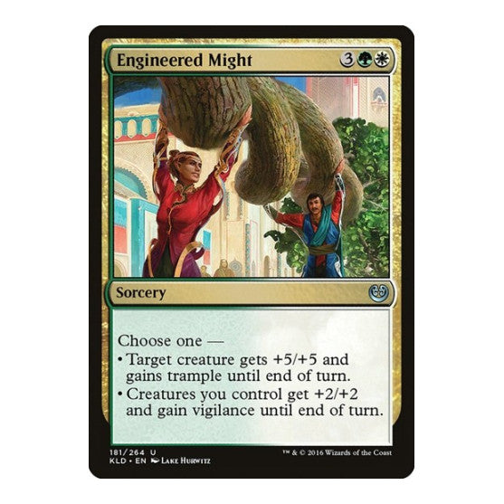 Engineered Might (KLD) #181 Uncommon (Lightly Played) Kaladesh Magic: The Gathering: 2016