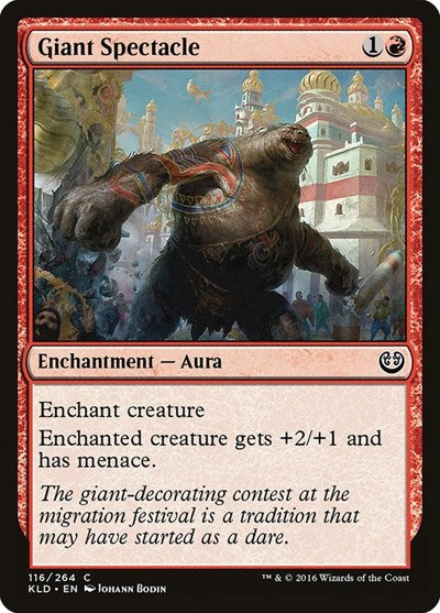 Giant Spectacle (KLD) #116 Common Kaladesh Magic: The Gathering: 2016
