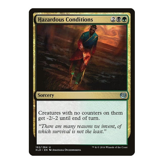 Hazardous Conditions (KLD) #182 Uncommon (Lightly Played) Kaladesh Magic: The Gathering: 2016
