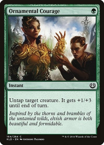 Ornamental Courage (KLD) #164 Common (Lightly Played) Kaladesh Magic: The Gathering: 2016