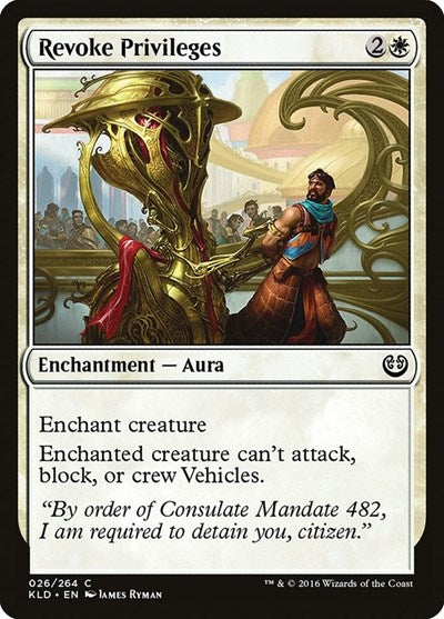 Revoke Privileges (KLD) #26 Common (Lightly Played) Kaladesh Magic: The Gathering: 2016