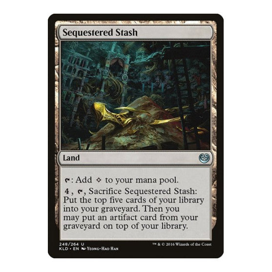 Sequestered Stash (KLD) #248 Uncommon (Lightly Played) Kaladesh Magic: The Gathering: 2016