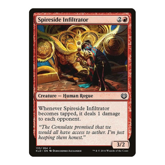 Spireside Infiltrator (KLD) #133 Common (Lightly Played) Kaladesh Magic: The Gathering: 2016