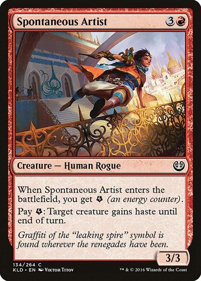 Spontaneous Artist (KLD) #134 Common (Lightly Played) Kaladesh Magic: The Gathering: 2016