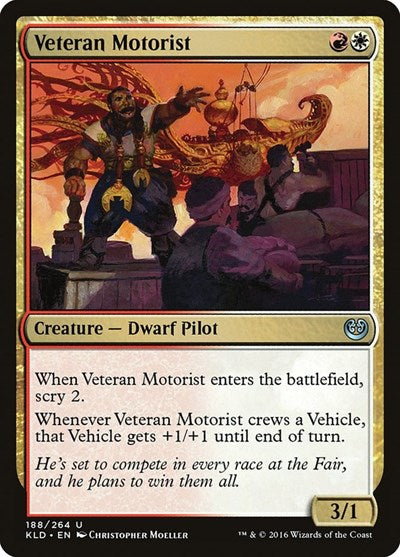 Veteran Motorist (KLD) #188 Uncommon (Lightly Played) Kaladesh Magic: The Gathering: 2016