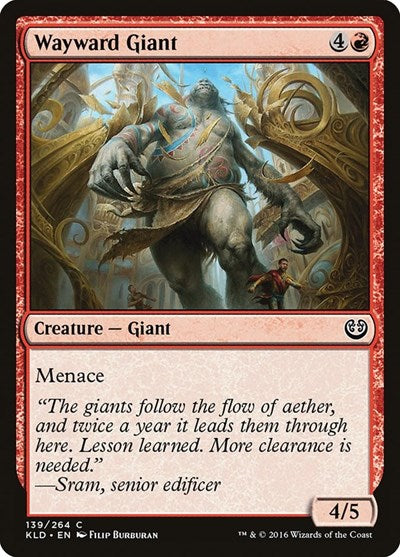Wayward Giant (KLD) #139 Common (Lightly Played) Kaladesh Magic: The Gathering: 2016