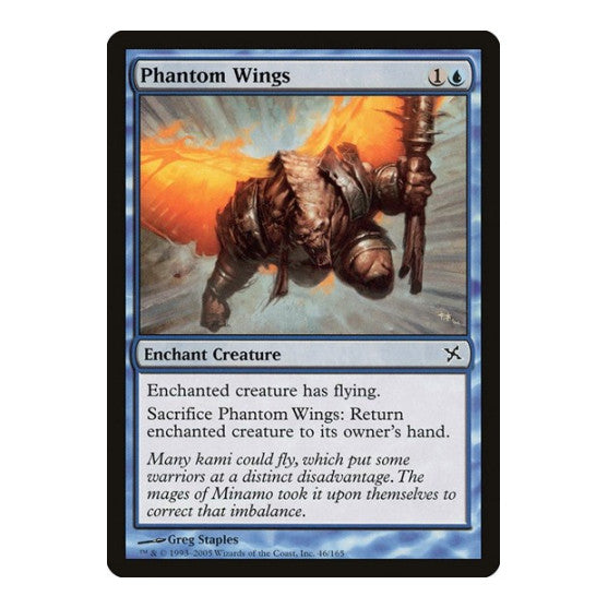 Phantom Wings (BOK) #46 Common (Lightly Played) Betrayers of Kamigawa Magic: The Gathering: 2005
