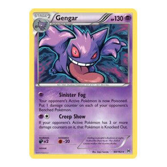Gengar - 60/162 (XY BREAKthrough) (PR) #060/162 Rare (Heavily Played) Deck Exclusives Pokemon: 2016