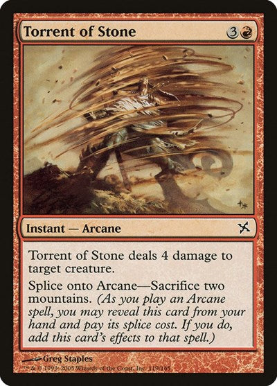Torrent of Stone (BOK) #119 Common (Lightly Played) Betrayers of Kamigawa Magic: The Gathering: 2005
