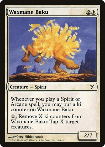 Waxmane Baku (BOK) #29 Common (Moderately Played) Betrayers of Kamigawa Magic: The Gathering: 2005