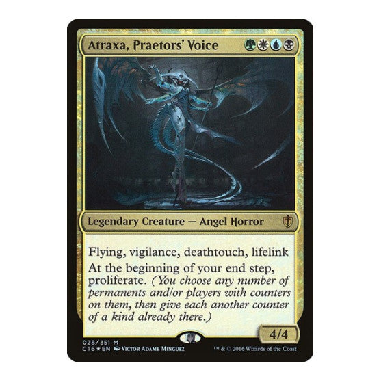 Atraxa, Praetors' Voice (C16) #28 Mythic Rare (Foil Lightly Played) Commander 2016 Magic: The Gathering: 2016