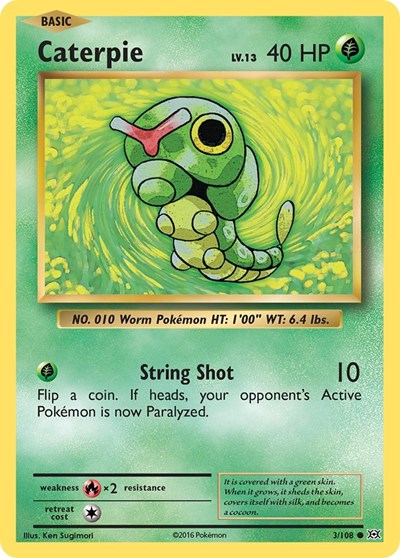 Caterpie (EVO) #3/108 Common XY - Evolutions Pokemon: 2016