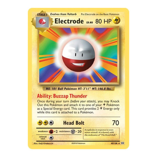 Electrode (EVO) #40/108 Rare XY - Evolutions Pokemon: 2016