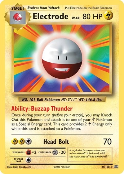 Electrode (EVO) #40/108 Rare XY - Evolutions Pokemon: 2016