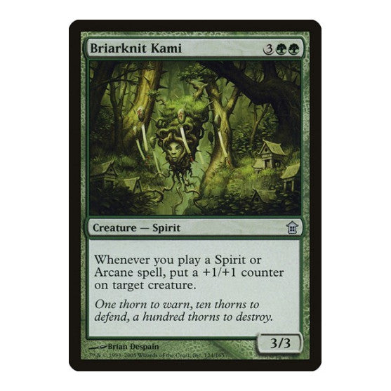 Briarknit Kami (SOK) #124 Uncommon (Moderately Played) Saviors of Kamigawa Magic: The Gathering: 2005