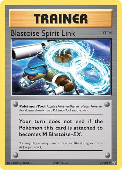 Blastoise Spirit Link (EVO) #73/108 Uncommon XY - Evolutions Pokemon: 2016