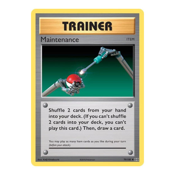 Maintenance (EVO) #79/108 Uncommon (Moderately Played) XY - Evolutions Pokemon: 2016