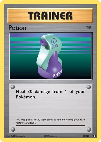 Potion (EVO) #83/108 Uncommon (Moderately Played) XY - Evolutions Pokemon: 2016