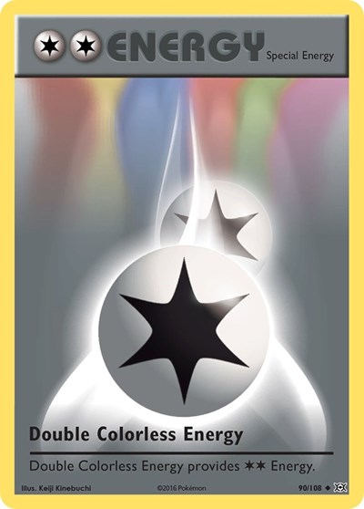 Double Colorless Energy (EVO) #90/108 Uncommon (Moderately Played) XY - Evolutions Pokemon: 2016