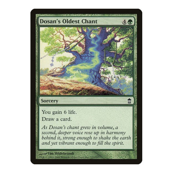 Dosans Oldest Chant (SOK) #127 Common (Damaged) Saviors of Kamigawa Magic: The Gathering: 2005