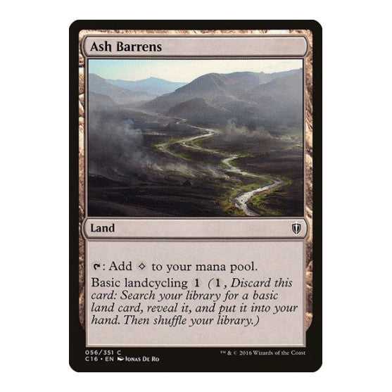 Ash Barrens (C16) #56 Common (Heavily Played) Commander 2016 Magic: The Gathering: 2016